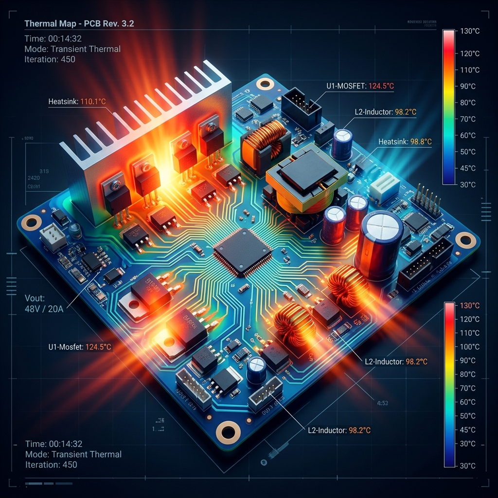 Thermal Management in EV Chargers: From Junction to Ambient